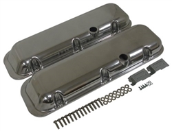 1967 - 1974 Camaro Valve Covers, Big Block Chevy, Polished Aluminum