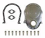 1967 - 1973 Camaro Big Block Timing Chain Cover Set, Polished Aluminum