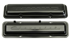 1967 Camaro Valve Covers, Small Block, Chevrolet Script, Black | Camaro Central