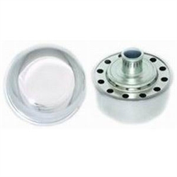 Valve Cover Breather Cap, Chrome Push-In, 3/4" Diameter