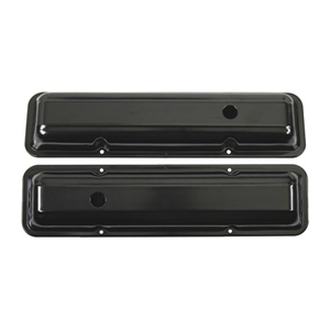 1968 Camaro Correct BLACK / PAINTABLE Valve Covers, Small Block