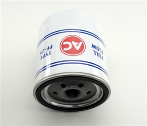 Picture of a 1968 - 1974 Camaro AC PF-25 Oil Filter. This is the original style red, white, and Blue.