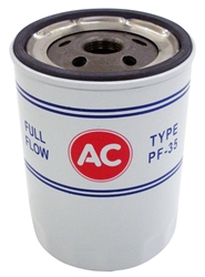 1968 - 1981 Oil Filter AC PF-35 ( Longer ) Red White and Blue - OE Style