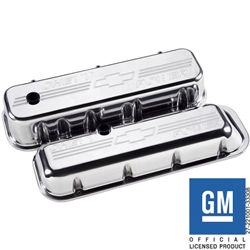 Billet Specialties Big Block Valve Covers, Polished Billet Aluminum, Chevy Power