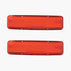 1967 - 1968 Small Block Chevy Valve Covers, Orange Classics