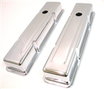 New Classic Style 1958 - 1986 Chevy Small Block Chrome Valve Covers great for your SB Camaro
