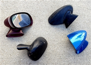 1970 - 1981 Camaro Exterior Door Mirror, Bullet Style, Remote Right Hand, Passenger Side, GM Used