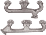 1969 - 1981 Camaro Exhaust Manifolds, Small Block, With Smog Tube Holes, Pair