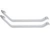 1967 - 1969 Camaro Stainless Steel Fuel Gas Tank Straps, Ribbed