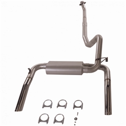 1986 - 1991 Exhaust System (Flowmaster American Thunder), Cat Back, Stainless Steel , With 2.5 Inch Converter Flange