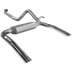 1986 - 1991 Camaro Exhaust System (Flowmaster American Thunder), Cat Back, Stainless Steel, With 3 Inch Converter Flange