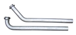1967 - 1981 Camaro Big Block Chevy 2.5” Downpipes with Flanges For Exhaust Manifolds, Stainless Steel