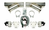 Pypes Universal Electric Exhaust Cutout Kit with 3" Stainless Steel Y-Pipes