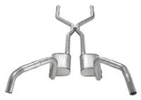 1967 - 1969 Camaro Pypes Stainless Steel H-Bomb 2.5" Dual Exhaust H-Pipe System with Race Pro Mufflers