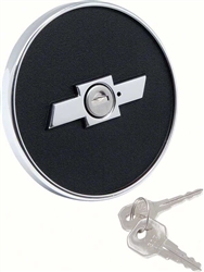 1967 - 1968 Camaro Locking Fuel Gas Cap with Bow Tie and Keys