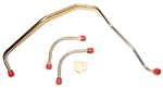 1969 - 1972 Camaro Gas Lines Set, Fuel Pump to Carburetor, 302 and 350 Z28 with Dual Feed Holley