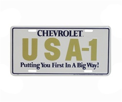 CHEVROLET USA-1 License Plate, Putting You First In A Big Way!