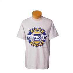 T-Shirt,  "SUPER CHEVROLET SERVICE” Ash Color Shirt