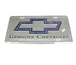 License Plate, Genuine Chevrolet with Bow Tie Logo