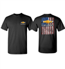 T-Shirt, Chevy Bowtie American Flag, Black