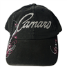 Ladies Camaro Hat, Black Glitter