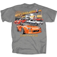 Image of the Chevy 1982 - 1992 3rd Gen Camaro Service Station Shirt Graphite T-shirt