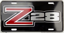 Camaro Z28 License Plate Tag