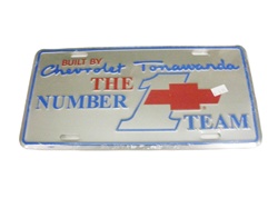 Chevrolet Tonawanda Number 1 Team License Plate