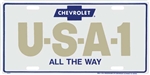 CHEVROLET USA-1 ALL THE WAY License Plate