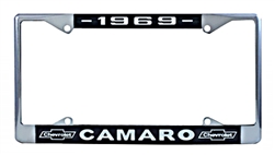 1969 Camaro License Plate Frame with Bowtie