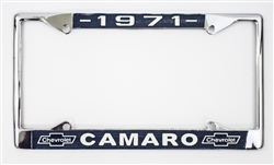 License Plate Frame, 1971 Camaro Bowtie