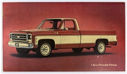 1979 Chevy Fleetside Pickup Dealership Showroom Poster Print, GM Original