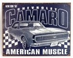 Chevrolet Camaro American Muscle Metal Sign
