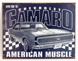 Chevrolet Camaro American Muscle Metal Sign