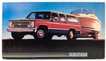 1988 Chevrolet Suburban Dealership Showroom Sign Poster Print, GM Original