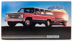 1988 Chevrolet Suburban Dealership Showroom Sign Poster Print, GM Original