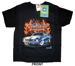 T-Shirt, 1969 "Camaro Rally Sport Z/28 with Flames", Youth