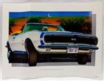 1967 Camaro Pace Car Print, New Old Stock