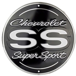 Chevy SS Super Sport Large ROUND Parking Metal Tin Sign