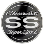 Chevy SS Super Sport ROUND Parking Metal Tin Sign