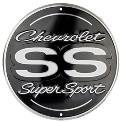 Chevy SS Super Sport ROUND Parking Metal Tin Sign