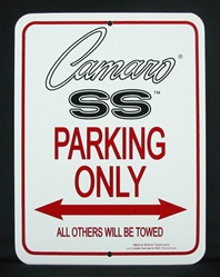 Camaro SS Parking Only Sign