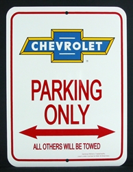 Camaro Sign, Parking Only, Chevrolet Bowtie