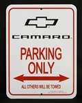 Sign, Camaro Parking Only, Fifth Gen Camaro Logo