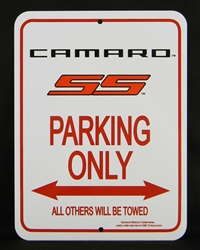 Sign, Camaro Parking Only, Fifth Gen Camaro SS Logo