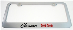 Custom Engraved License Frame, "Camaro SS"