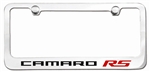 Custom Camaro Engraved RS License Plate Frame