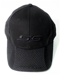 Black Baseball Hat Cap with BLACK SS and CAMARO on the Bill