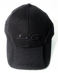 Black Baseball Hat Cap with BLACK SS and CAMARO on the Bill