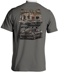 T-Shirt, Garage Scene Camaro Fifty, Grey